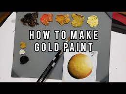 Gold Acrylic Paint Colorful Paintings