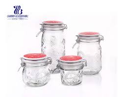 Clear Glass Airtight Kitchen Canisters
