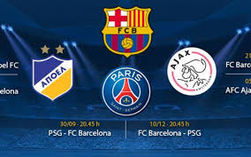 A record of the recent fixtures played by psg with their matchratings. Fc Barcelona Drawn With Psg Ajax And Apoel