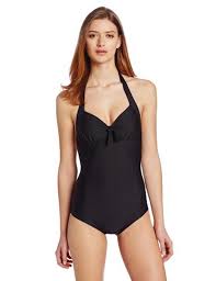 Ella Moss Black Solids Swimsuit One Piece Bathing Suit Size 12 L 63 Off Retail