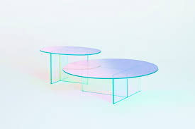 Shimmer Oval Coffee Table By Glas Italia