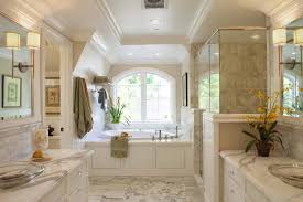 Note how the temperature control handles for the sink are on the side, rather than on the top next to the faucet. Traditional Bathroom Design Ideas 40 Life Ideas