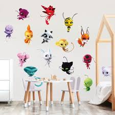 Sticker Mural Miraculous Kwami Set