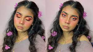 a super easy flowery spring makeup