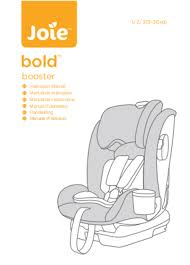 Joie Bold Manual English 85 Pages