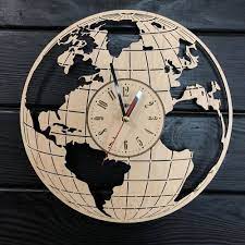og wood decorative world map wooden