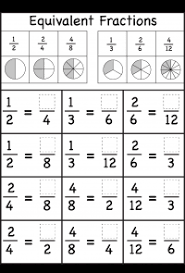 Equivalent Fractions With Pictures Free Printable