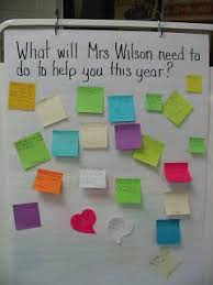 First Day Activity Using Post It Notes What Are Your Goals