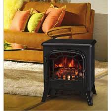 Black Electric Fireplace Heater Log