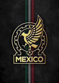 mexico football emblem poster picture