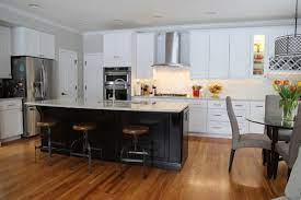 Make sure the front of the board is flush with the cabinets and that it fits into the space snuggly. Close Gap From Cabinets To Ceiling