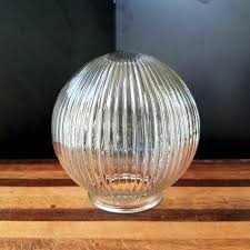 Vintage Ribbed 6 Inch Fixture Globe 3 1