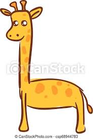 La girafe est le seul mammifère terrestre qui ne bâille pas. Brun Ensemble Mignon Couleur Isole Illustration Dessin Girafe Vecteur Fond Blanc Ou Affiche Cote Rose Mignon Canstock