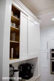 sliding cabinet doors with inset track