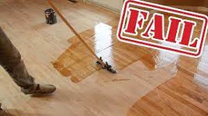 wood floor refinishing fails