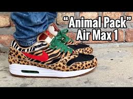This video will be on t. Air Max 1 X Atmos Animal Pack 2 0 On Feet Youtube