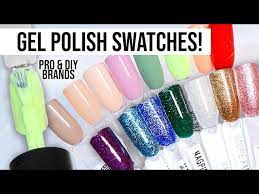 swatching gel polish colors you