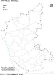 Karnataka Outline For State Map
