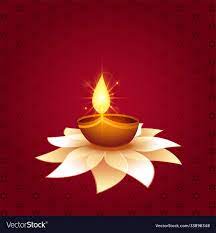 beautiful diwali festival diya on
