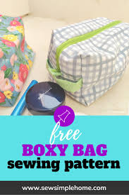 make a simple boxed bag free pattern
