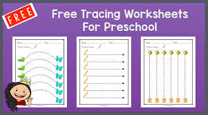 free tracing worksheets for pre