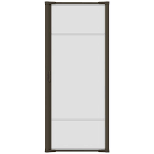 This sleek screen is so easy to get installed. Unbranded 36 In X 97 In Brisa Brown Tall Retractable Screen Door 77010481 The Home Depot