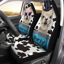 Personalized Couple Llama Car Seat
