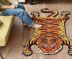 detail inc tibetan tiger rug replica
