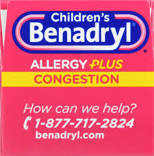 benadryl children s allergy plus