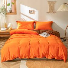 Orange Duvet Cover Queen Size 100