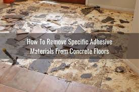 Remove Old Tile Adhesive From Concrete