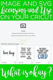 image and svg licensing for cricut