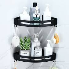 Bathroom Shelf Without Drilling Black