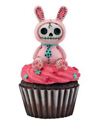 pink bun bun furrybones cupcake box