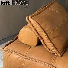 genuine leather 1 seater sofa element