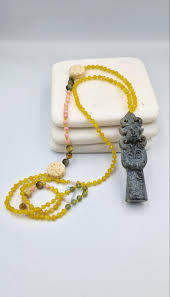 necklace with semi precious stones