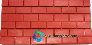 Brick Wall Tiles Mould Red Iron Oxide