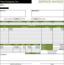 5 Service Invoice Templates For Word And Excel
