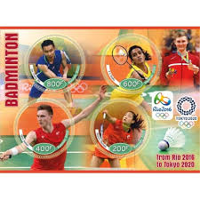 Hsbc bwf world tour ; Stamps Olympic Games From Rio 2016 To Tokyo 2020 Badminton