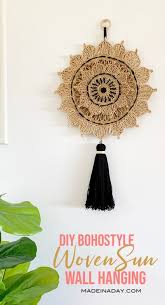 Woven Sun Wall Hanging Made In A Day