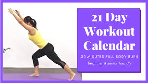 21 day full body workout calendar