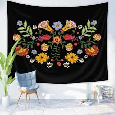 kewwe colorful fl tapestry plant