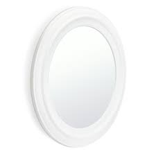 Innova Round Bathroom Mirror White By