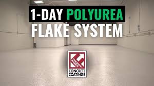1 day e green polyurea flake system