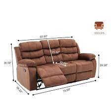 slope arm 3 seater reclining sofa