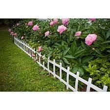 Resin Cape Cod Style Garden Fence