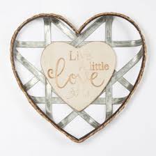 Heart Shape Wall Decor With Solid Wood