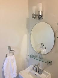 Vanity Sink Glass Shelves Over Sink