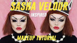 sasha velour inspired drag makeup