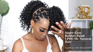 Place the elastic band around your wrist. Two Easy Rubber Band Updo Hairstyles Perfect For Any Occasion African American Hairstyle Videos Aahv